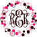 Alphabet Garden Designs Fancy Dots and Circles Wall Decal