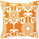Jiti Pillows Floret Cotton Square Pillow in Orange