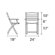 Kingsley Bate Gearhart Folding Dining Arm Chair