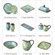 Pfaltzgraff Patio Garden Dinnerware Set