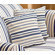 Sure-Fit Indigo Blue Stripe 18" Corded Accent Pillow