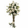 Nearly Natural 38.5" Peony with Leaves Stem in White (Set of 12)