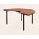 Ironwood Kidney Shaped Tapered Leg Table