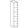 Ironwood Solid HPL Door Music Storage: 3 Equal Compartments with 48" W