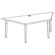 Ironwood Vision Series 3 Place Trapezoid Computer Table