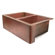 D'Vontz 33" x 22" x 10" 50/50 Well Copper Farmhouse Kitchen Sink