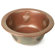 D'Vontz Round Copper Prep Sink with Grape Relief