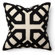Villa Home African Mod Khwai Applique Pillow in Black