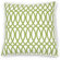 Villa Home Green Fields Geo Pillow in Green Cotton