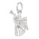 EZ Charms Sterling Silver Angel Charm