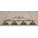 Toltec Lighting 4 Light Wrought Iron Rope Kitchen Island Pendant