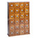 Leslie Dame Enterprises Library Style 24 Drawer Multimedia Cabinet