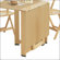 Foppapedretti Casa Cartesio Folding Table in Natural