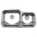 Whitehaus Collection Noah's Chefhaus 33.5" Double Bowl Undermount Kitchen Sink