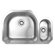 Whitehaus Collection Noah's Chefhaus 20.875" Double Bowl Undermount Kitchen Sink