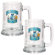 Great American Products NBA 15oz Glass Tankard 2 Piece Set - Primary Logo