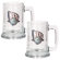 Great American Products NBA 15oz Glass Tankard 2 Piece Set - Primary Logo