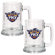 Great American Products NBA 15oz Glass Tankard 2 Piece Set - Primary Logo