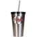 Great American Products NCAA 16oz Stainless Steel Insulated Tumbler with Straw
