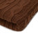 In2Green Organic Cotton Fisherman Cable Blanket in Cocoa