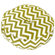 Greendale Home Fashions Zig Zag Fabric Round Floor Pillow