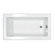 Spa Escapes Guadeloupe 36 x 60 x 23" Rectangular Whirlpool Jetted Bathtub