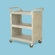 Rubbermaid Commercial Products Platinum Utility Cart with 3 Shelves