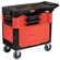 Rubbermaid Commercial Products Locking Trades Cart with 2 Shelves in Black