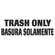Rubbermaid Commercial Products 10 x 4 Medical Decal "Trash Only" in White