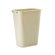 Rubbermaid Commercial Products Deskside Plastic Rectangular Wastebasket, 10 1/4 Gal