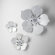 Cyan Design Medium Violet  Wall Flower 2 in Oyster Silver