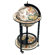 Merske LLC Italian Style 13" Floor Globe Bar White in Old World