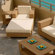 Barlow Tyrie Teak Arizona Sahara Woven Deep Arm Chair