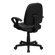 Flash Furniture Ergonomic Mid-Back Task Leather Office Chair with Arms