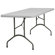 Flash Furniture Blow Molded Plastic Folding Table in Granite White