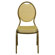 Flash Furniture Hercules Series Teardrop Back Stacking Banquet Chair With Gold Frame