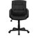 Flash Furniture Mid-Back Leather Task Chair with Nylon Arms