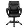 Flash Furniture Leather Executive Chair with Gun Metal Base and Thick Padded Arms