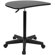 Flash Furniture Height Adjustable Mobile Laptop Computer Desk with Black Top