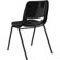 Flash Furniture Hercules Series Ergonomic Shell Stack Chair in Black