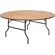 Flash Furniture Round Wood Folding Banquet Table with Clear Coated Finished Top