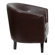 Flash Furniture Leather Barrel Shaped Reception Lounge Chair