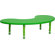 Flash Furniture Height Adjustable Half-Moon Plastic Activity Table