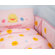 Piyo Piyo Four Piece Cradle Bedding Set in Pink