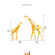 LittleLion Studio Fauna Mom and Baby Floral Giraffes Wall Decal