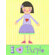 The Little Acorn Purple Girl - Violet Wall Art