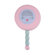 Tree by Kerri Lee Bloom Wooden Hand Mirror in Distressed Pink