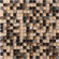 Marazzi Crystal Stone 12" x 12" Glass/Stone Mosaic in Coffee