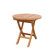 Anderson Collections Bahama Mini Round Folding Side Table