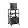 Da-Lite Pixmobile 25" x 30" Shelf Height Adjustable Multi-Shelf Cart With Cabinet [Up to 54" Height]